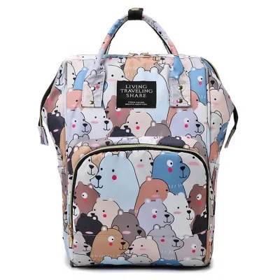TAS BAYI 6010 - Tas Bayi LTS CARTOON Ransel Perlengkapan Travelling Popok Bayi Tas Diaper Bag Anello - G1