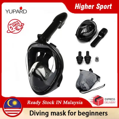 Profeessional easy bieath dry diving Full face mask Anti-fog design Seaside Silicone Diving snorkeling and Waterproof Swimming Equipment