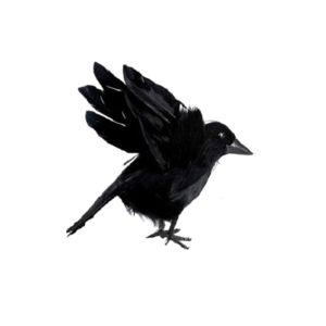 CHDHALTD Lifelike Plastic Scary Toys For PartyHome Black Fake Crow Crow Model Halloween Decoration Horror Props