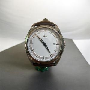 FENLON MEN AUTOMATIC[ BROWN STRAP ]WATCHES AUTHENTIC MACHO LOOKS