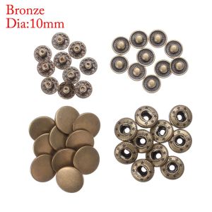 NOWNICE 10set(40pcs) Sewing Accessories Metal Scrapbooking Fasteners Snap Buttons Round Press Button