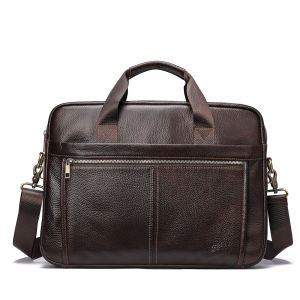 Royal Bagger Laptop Briefcase Handbag For Men Genuine Cow Leather Fashion Europe Style Business Computer Hand Bags