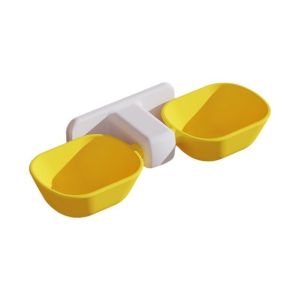 OUTOPEN Cute Pet Feeding Bowl Adjustable Height Detachable Cat Hanging Feeder No Punching Large Capacity Dog Food Basin Pet Supplies