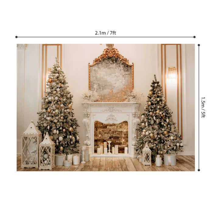 YongFoto 7x5ft Vinyl Christmas Backdrop Photography Christmas