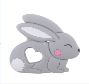 TC 5 KELINCI | TEETHER BABY MODEL KELINCI | GIGITAN BAYI TEETHER BENTUK KELINCI | MAINAN GIGITAN BAYI SILICONE BPA FREE | RUZAIN MALL