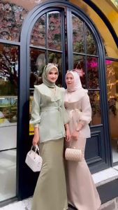 {READY LANGSUNG KIRIM} KEISYA OUTER ORGANZA PREMIUM + INNER DRESS - DRESS LEBARAN DRESS PESTA DRESS KONDANGAN TERBARU BEST SELLER NAALA COLLECTION