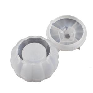 Silicone Resin Mold with Lid 3D Pumpkin Storage Box Epoxy Casting Molds for Jewelry Ornament Container Holder DIY Making