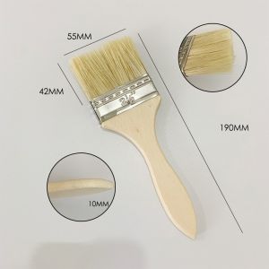 Cọ quét sơn bảng vuông dày loại tốt Bàn chải quét bụi tay cầm bằng gỗ bàn chải nướng-HAUSE