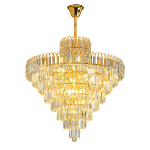 【Free gift】Luxury Crystal Chandelier Golden Crystal Chandelier Elegant Lighting Household Lamps Bedroom Staircase Corridor Ceiling Lamp