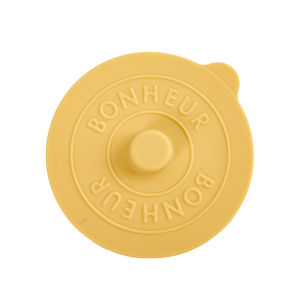 Joldhans ถ้วยแก้วซิลิโคนอเนกประสงค์1ชิ้นฝาปิดกันความร้อนถนอมอุณหภูมิสำหรับถ้วยกาแฟ นมพร้อมที่จับนูน