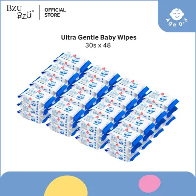[CARTON DEAL] BZU BZU Ultra Gentle Fragrance Free Baby Wet Wipes 30pcs x48