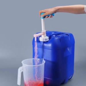 1PC Oil Pump Siphon Manual Transfer Gas Oil Plastic Liquid Oil Pump Corrosion Resisting