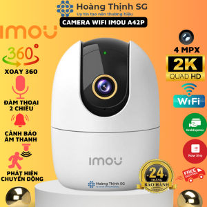 Camera Wifi Imou A42P 4Mpx QHD-2K Xoay 360 đàm thoại 2 chiều Bảo hành 2 năm - Chính Hãng