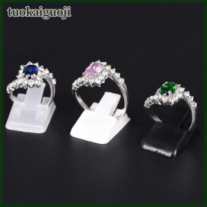 tuokaiguoji 10ชิ้นแหวนพลาสติกโชว์เครื่องประดับที่วางจัดแสดงเครื่องประดับขาตั้งใหม่