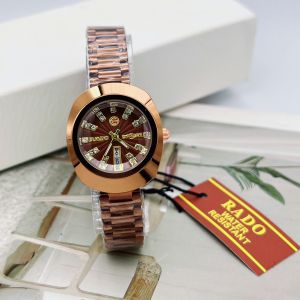 นาฬิกาข้อมือ แบรนหรูหรา สายเลทพร้อมวันที่ สัปดาห์ ดีไซน์ที่ทันสมัย หรู ประดับเพรช พร้อมกล่องแบรนด์ฟรี หน้าปัด 3423 มม.