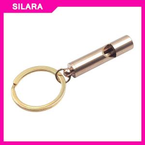 SILARA Đồng thau còi cao Decibel di động ngoài trời còi đi bộ đường dài cắm trại cuộc sống tiết kiệm Còi trọng tài đào tạo còi ngoài trời tiện ích