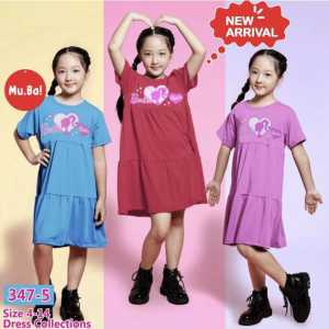 Muba by little pineapple mini dress barbie anak 4-9Y