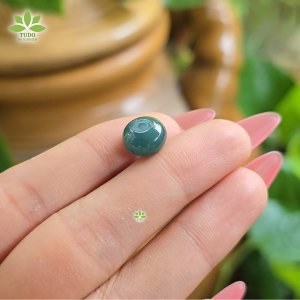 Q2527 Charm đồng điếu béo mập Lam Ngọc size 10x6.5mm sẵn lỗ 2li chất xịn 2 màu: lam nhạt & lam đậm ko kén mệnh - Phong Thủy TUDO