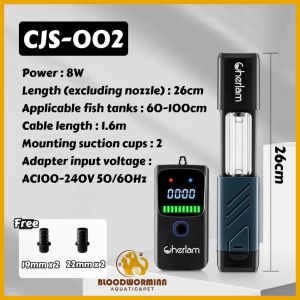 Cherlam Aqurium UV Light Smart Timer  Built-in or External UV  Disinfection Lamp水族内置/外置杀菌灯