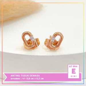 Nice Jewelry Anting dewasa anting tusuk permata lapis emas gold AT 004