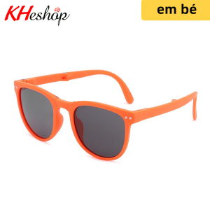 [Bé Sẽ Thích] Kính Gập Gọn thời trang cho bé phong cách Retro gọng vuông bầu đủ màu Model mã Y3001 - kheshop