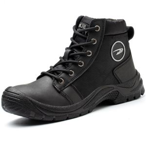 New High Quality Mens Work Safety Shoes Anti-Puncture Safety Shoes Hiking Shoes Steel Toe Military Boots Work Shoes