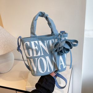 Gentlewoman Rose Letter Tote Bag Outgoing Handbag Single Shoulder Crossbody Bag
