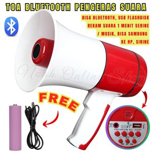 TOA Megaphone Pengeras Suara Sn-9RBt Rechargeable Bisa Untuk Bluetooth Merekam Suara Dan Sirine Menggunakan Daya Batrei / Megaphone SN-9RBT / Toa Bluetooth / Megaphone Bluetooth ~ Noah Online Store