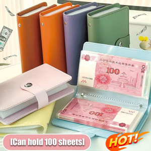 ✨Can Hold 100 Sheets✨ Money Deposit Book Waterproof Organizer Moisture-Proof Large Capacity Cash Piggy Bank/Money Booklet Organizer/ Savings Book