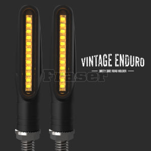 [3 Colors] 2pcs Motorcycle Indicators Flowing Turn Signal Lights Motorbike Turning Indicators 12V 12 LEDs Bulbs for Motorcycle Motorbike Scooter Quad Cruiser Off Road