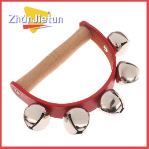 zhanjietun Handbell Hand Bells With 5pcs 7pcs Jingle Bells Wood Handle Musical Instrument Bell Toy Gift For School Music Class Home Daycare