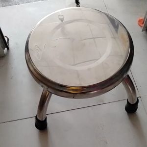 Ghế đẩu inox cao 15cm ngồi nhặt rau giặt đồ siêu chắc chắn