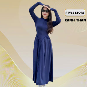 Áo chống nắng toàn thân 2 lớp dáng dài thiết kế chiết eo tôn dáng vải thun lạnh mềm mát chống tia UV PTY68 STORE