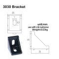 10pcs 3030 Aluminum Corner Bracket Aluminum Angle L Bracket Fittings Fastener L  Bracket Connector. 