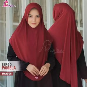 Jilbab instan Pamela Bergo kekinian Kerudung terbaru 2022 Hijab Dewasa syari