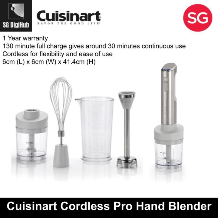 Cuisinart Cordless Pro Hand Blender 1 Year Warranty Lazada Singapore