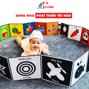 Sách - Kích thích thị giác cho trẻ sơ sinh 0-2 tuổi giúp bé phát triển giác quan (Song ngữ Anh - Việt)