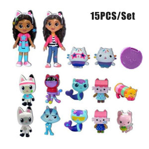 Gabby Dollhouse Figure Toy Mercat Cartoon Animals Smiling Car Cat Hug Gaby Girl Dolls Kids Birthday Gifts PVC Gabby Dollhouse Figure Toy Mercat Cartoon Stuffed Animals Smiling Car Cat Hug Gaby Girl Dolls Kids Birthday Gifts