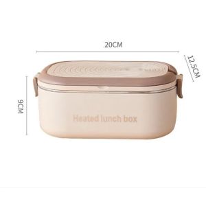 Electric Lunch Box Food Warmer Portable 304 Stainless Steel Leakproof Fast Heating Office School Travel