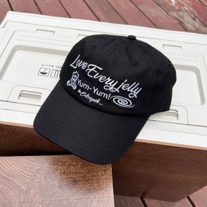 GLOWLITE Casual Bear Embroidery Baseball Hat Korean Style Adjustable Duck Tongue Hat Retro Soild Color Teenagers Baseball Cap Women
