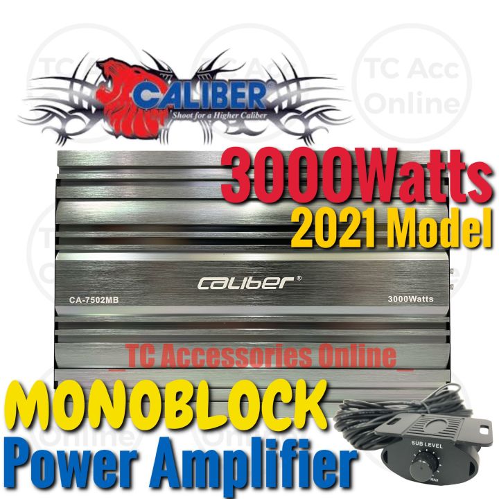 CALIBER Monoblock Power Amp CA-7502MB 3000Watts Mono