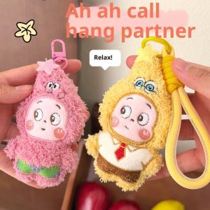 JOYNCLEON Dễ thương Fluffy Thỏ nhồi bông Keychain với Ngôi Sao BIB-đáng yêu động vật hoạt hình Mặt dây chuyền cho túi và các phím