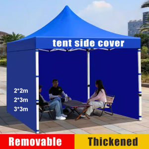 [100% Rainproof] 6x6 6x10 10x10 10x15 10x20FT side wall canopy transparent canvas 1300D canopy side wall khemah tent with cover kanopi pasar malam tent side cover rain only transparent canopy fabric