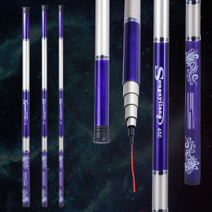 Malaysia New Fishing Rod 2.7m-6.3m Portable Telescopic Ultralight Stream Rod Pond Rod Fishing Pole