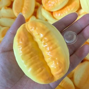 YOUSHI TOP Bánh bao chiên Lớp vỏ bóng rỗng tự làm Độ đàn hồi chậm. TPR mềm Da bóng thủ công Sáng tạo Có nắp đậy Bộ dụng cụ tự làm bóng nén Phụ kiện làm đồ thủ công