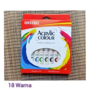 Cat Akrilik Cat Acrylic Greebel Set Cat Akrilik Pelengkap Melukis Peralatan Melukis