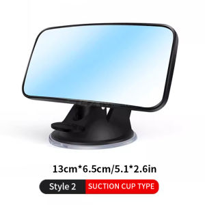 SEAMETAL Car Rearview HD Wide Angle Auxiliary Mirror Internal Observation 9D Real Glass Curved Broad View Mirror