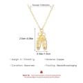 Aesthetic Ballet Shoe Pendant Necklace Bowknot Choker Trendy Clavicle Chain Unique Neck Jewelry Perfect Graduation Gift. 
