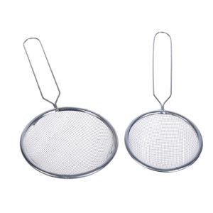 Ginca 1pcs stainless steel sieve oil colander oil grid flour soy milk sieve