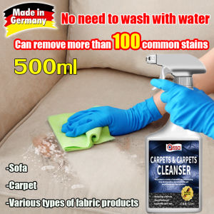 Dry cleaning type💦500ml Sofa cleaner no wash Fabric sofa cleaner to clean the sofa. Sofa spray sofa cleaning solution carpet cleaning foam fabric upholstery cleaning Stain removal spray Suitable for curtains mattresses sofas carpets made from cloth